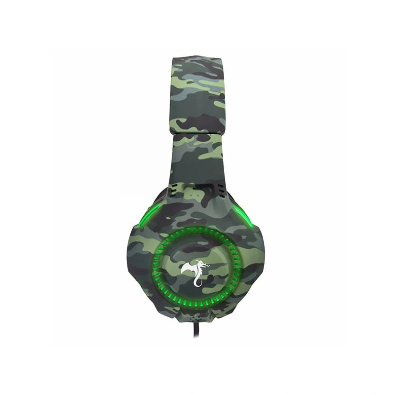 Fone Gamer Kolke KGA-487 Trooper LED Com Fio - Verde Camuflado PS4 / PC / Notebook - Imagem 3