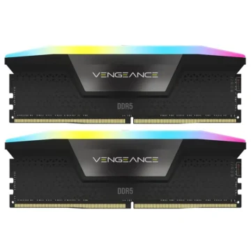 Memória RAM Corsair Vengeance RGB DDR5 64GB (2x32GB) 5600MHz Preto (CMH64GX5M2B5600Z40K)