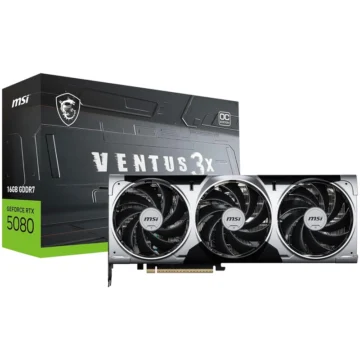 Placa de Vídeo MSI Ventus 3X OC 16GB GeForce RTX5080 GDDR7 - 912-V531-436