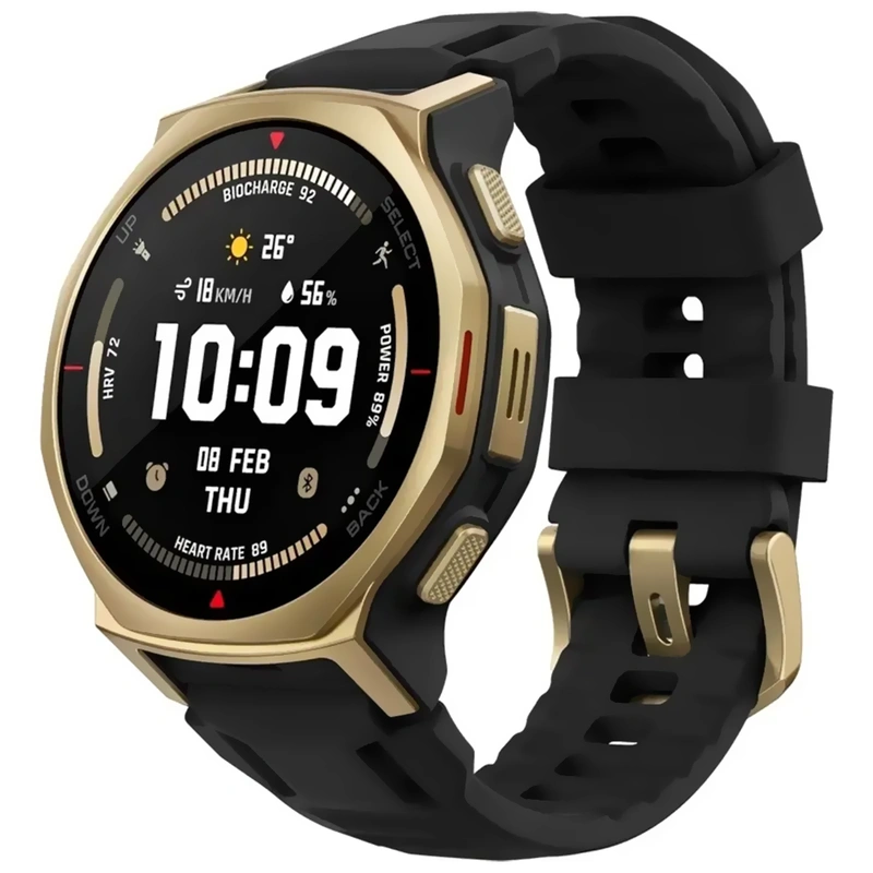 Relógio Smartwatch Amazfit T-Rex 3 Pro A2549 - PretoDourado 10 ATM Wi-Fi