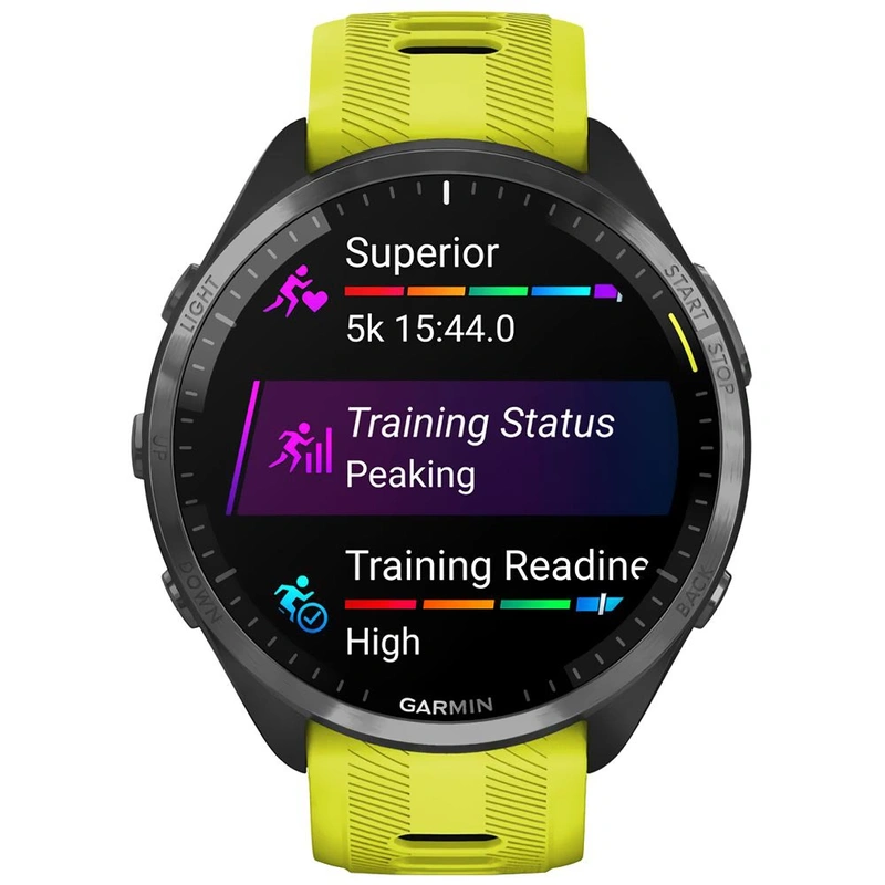 Relógio Garmin Forerunner 965 - Amarelo Preto (010-02809-02) 5 ATM Wi-Fi - Imagem 2