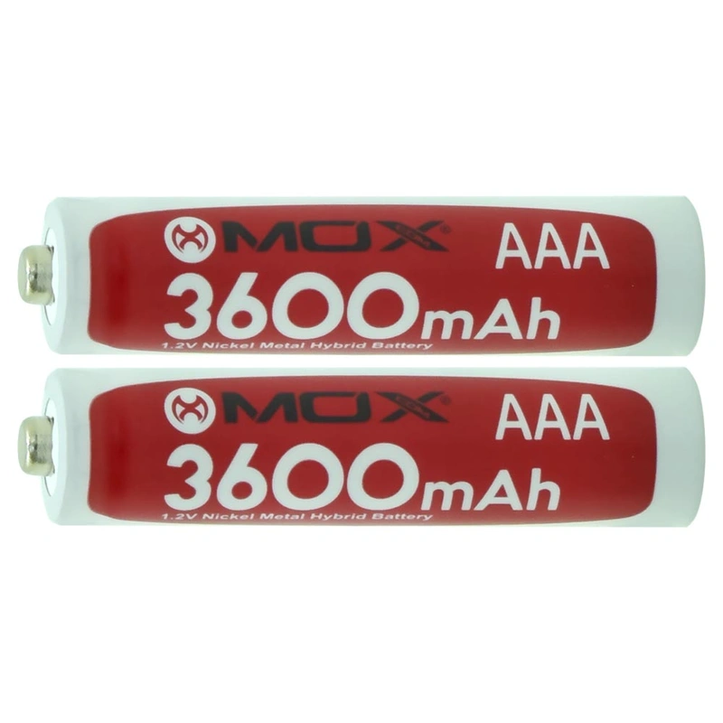 Pilhas Recarregável Mox AAA com 2 Pilhas 3600MAH - MOB2AAA36 - Imagem 2