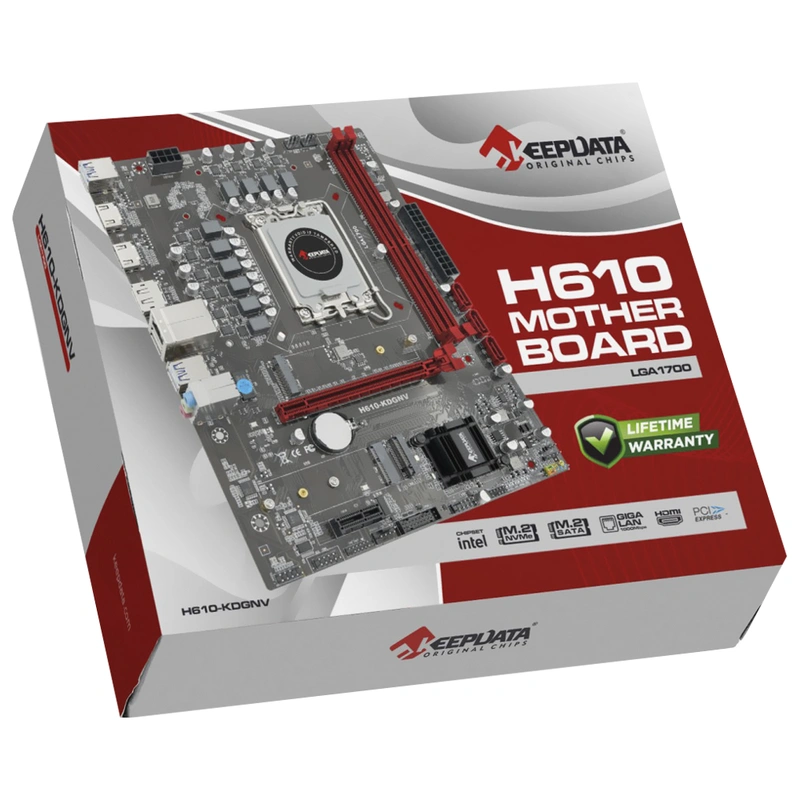 Placa Mãe Keepdata H610-KDGNV Socket LGA 1700 DDR4 Intel H610 Micro ATX - Imagem 3