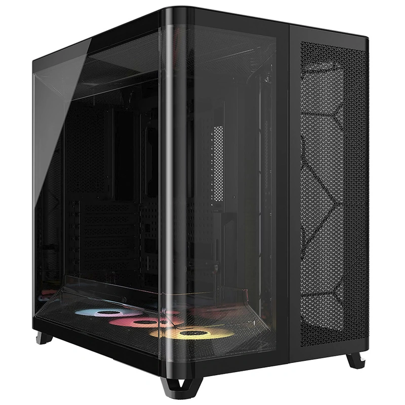 Gabinete Gamer Corsair Air 5400 Series CC-9011318-WW Mid Tower 3 Cooler ARGB - Preto