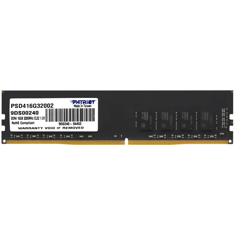 Memória RAM Patriot Signature DDR4 16GB 3200MHz - Preto (PSD416G32002) - Imagem 3