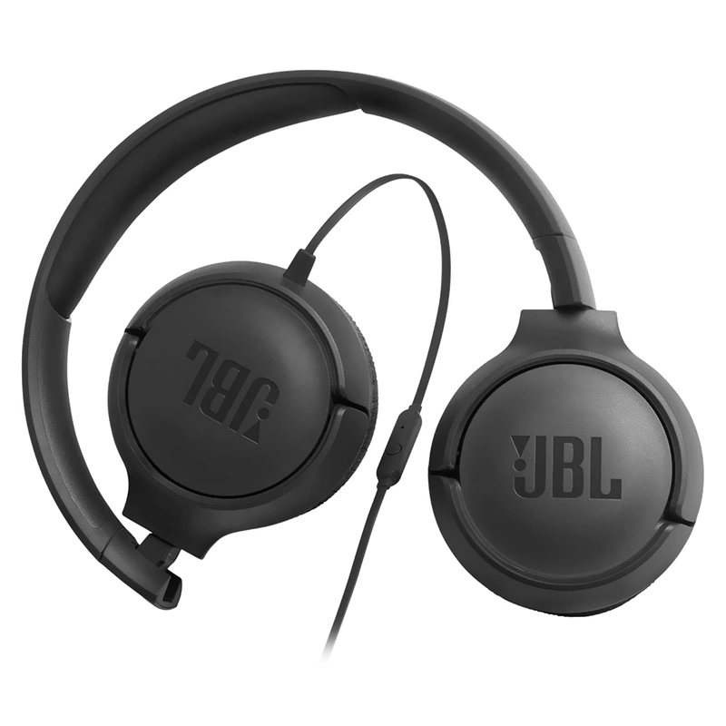 Fone de Ouvido JBL Tune T500 Pure Bass Com Fio - Preto Analógico de 3.5 mm - Imagem 3