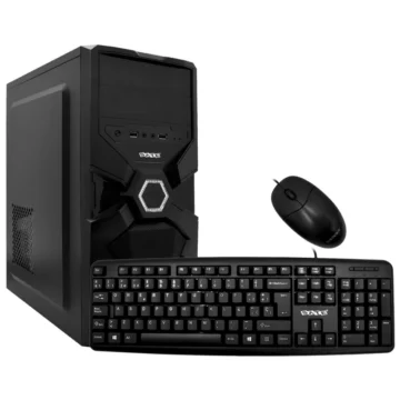 Gabinete Kit Satellite K731 Fonte Mouse Teclado Espanhol - Preto