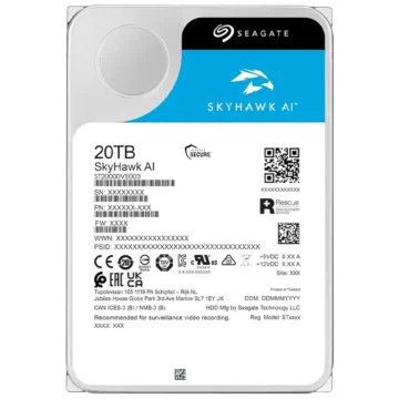 HD Seagate 20TB SkyHawk AI Surveillance 3.5 SATA 6Gb/s ST20000VE003