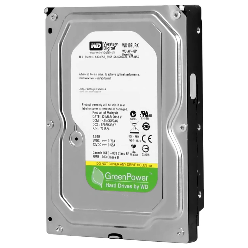 HD Western Digital 1TB WD Green 3.5 SATA 3 - 6Gb/s WD10EURX - Imagem 2