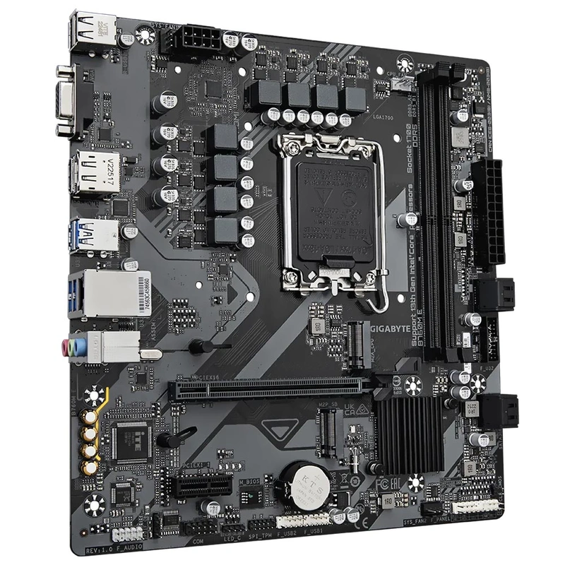 Placa Mãe Gigabyte B760M E Socket LGA 1700 VGA DDR5 Intel B760 Micro ATX - Imagem 3