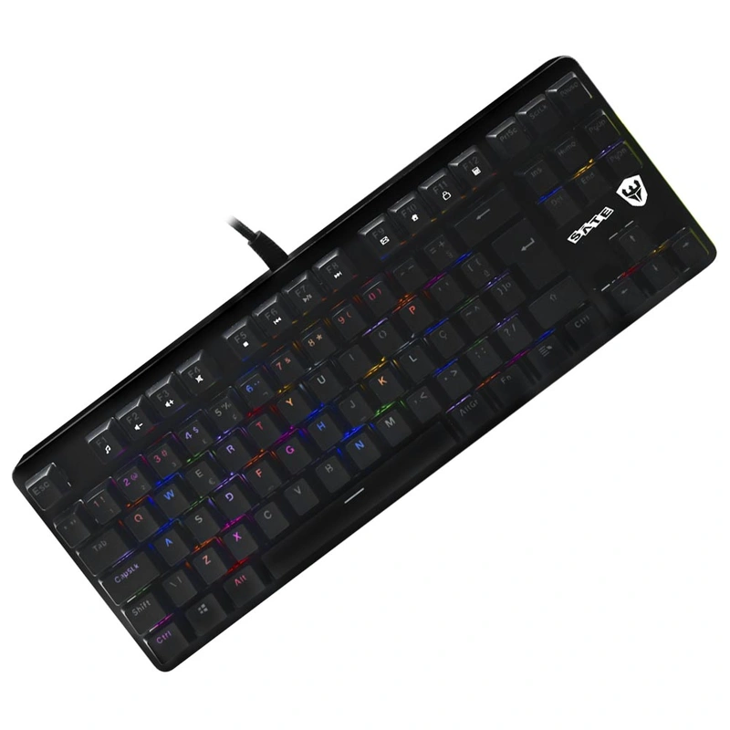 Teclado Gamer Mecânico Satellite GK-501 USB RGB Português - Preto Com fio - Imagem 2
