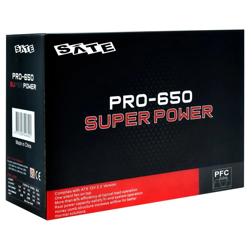 Fonte de Alimentação Satellite PRO-650 Super Power 650W ATX Não Modular - Imagem 3