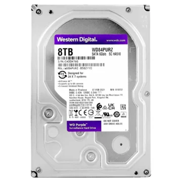 HD Western Digital 8TB WD Purple 3.5 SATA 6Gb/s WD84PURZ