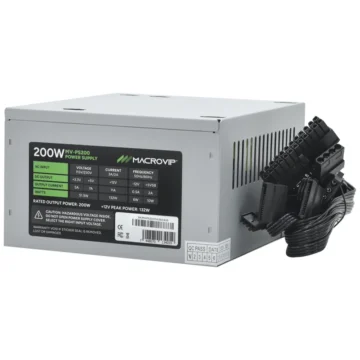 Fonte de Alimentação Macrovip MV-PS200 200W ATX Não Modular MB 24 Pinos x 1