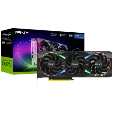 Placa de Vídeo PNY Epic-X OC 12GB GeForce RTX5070 GDDR7 RGB - VCG507012TFXXPB1-O