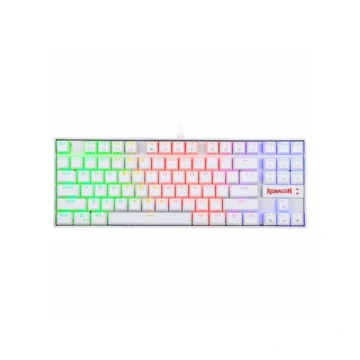 Teclado Gamer Mecânico Redragon K552W-RGB Kumara USB RGB Inglês - Branco