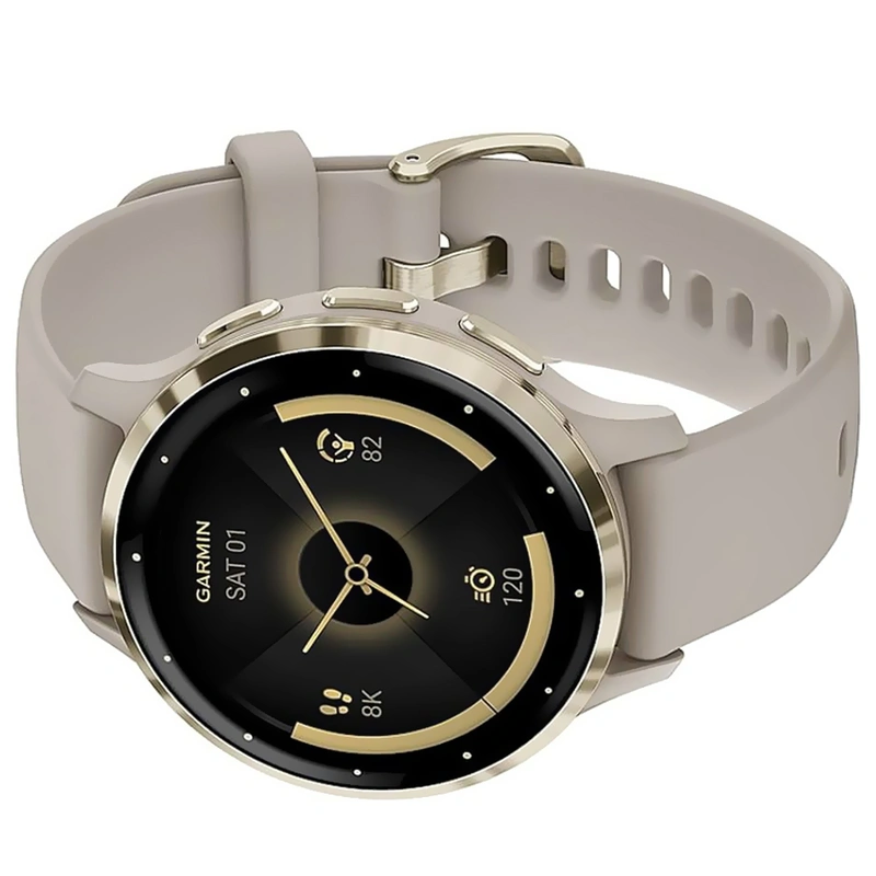 Relógio Garmin Venu 3S - French Cinza (010-02785-02) 5 ATM Wi-Fi Android - Imagem 2