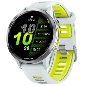 Relógio Garmin Forerunner 970 - Branco (010-02969-01) 5 ATM à prova de água