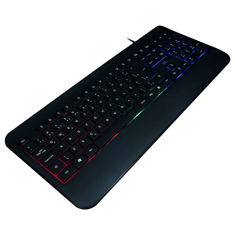 Teclado Gamer Mtek KB-7701LR USB RGB Português - Preto Com fio - Imagem 2