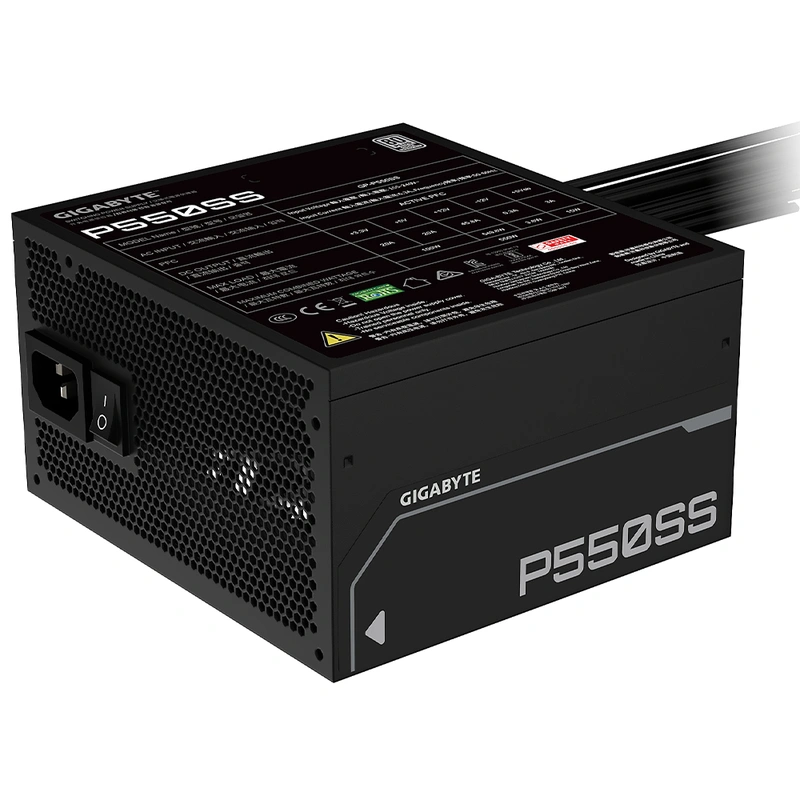 Fonte de Alimentação Gigabyte GP-P550SS 550W ATX 3.1 Não Modular 80 Plus Silver - Imagem 3