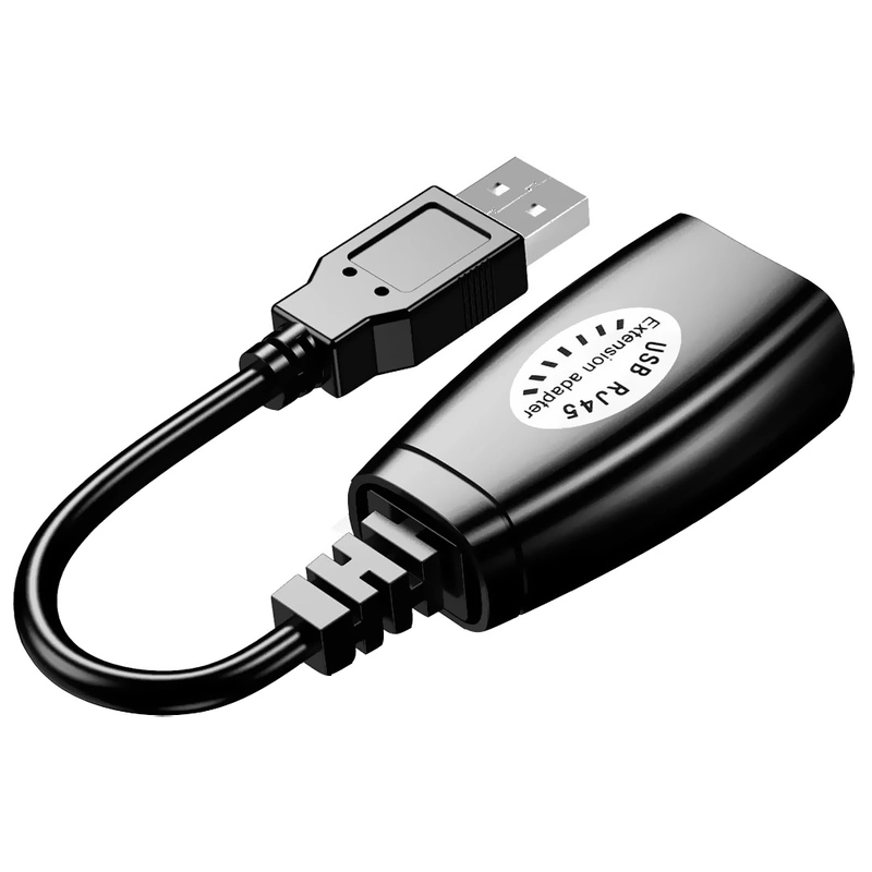 Cabo Adaptador Extender USB para RJ45 - 45M USB - Ethernet (RJ-45) Preto - Imagem 2