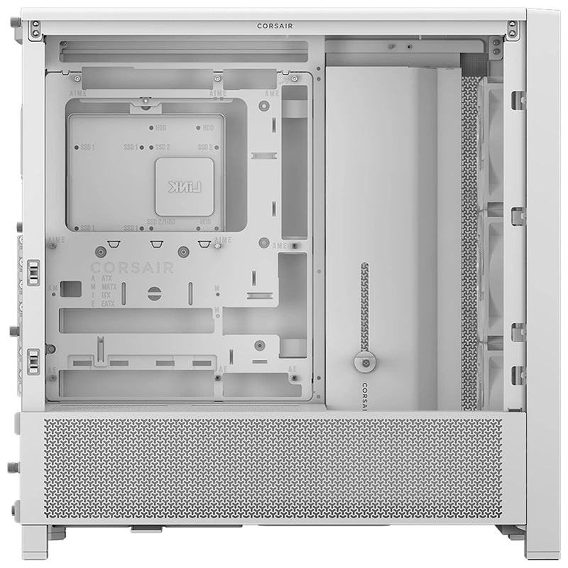 Gabinete Gamer Corsair Frame 4000 Series Airflow Mesh CC-9011313-WW Mid Tower 3 Cooler - Imagem 3