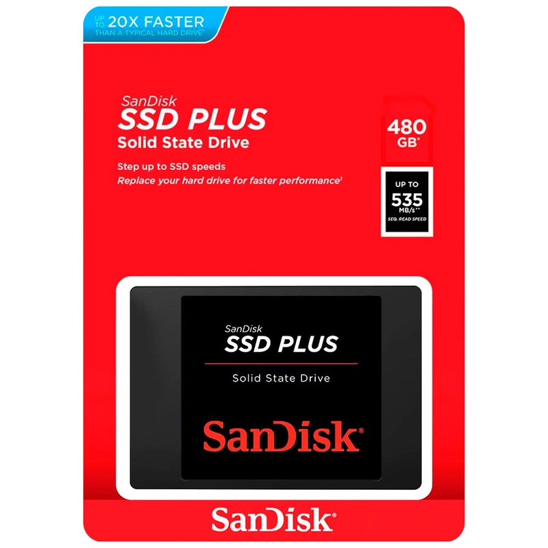 SSD SanDisk 480GB G26 Plus 2.5 SATA 6Gb/s SDSSDA-480G-G26 - Imagem 3