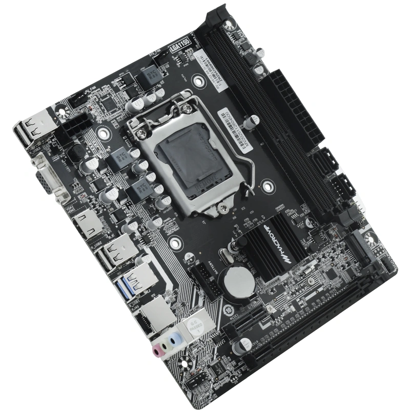 Placa Mãe Macrovip MV-H61V2 Socket LGA 1155 VGA DDR3 Intel H61 Micro ATX - Imagem 3