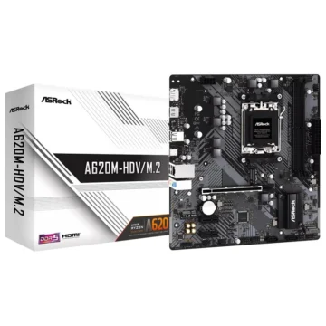 Placa Mãe ASRock A620M-HDVM.2 Socket AM5 DDR5 AMD A620 Micro ATX