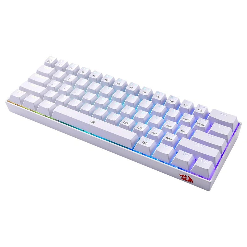 Teclado Gamer Mecânico Redragon K630W-RGB Dragonborn Mini USB RED Inglês - Branco - Imagem 3