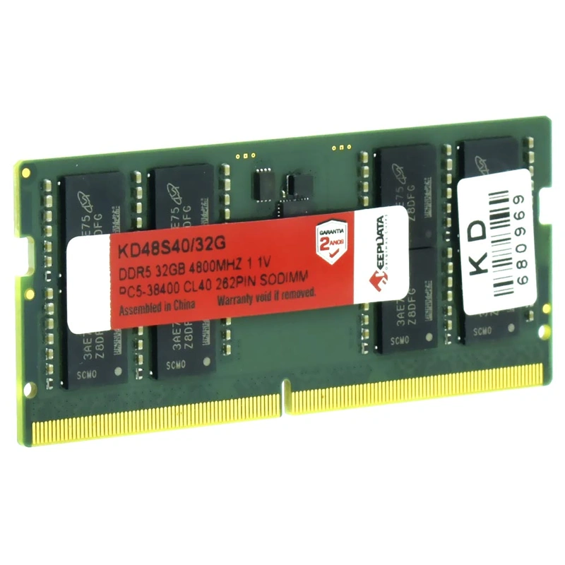 Memória RAM para Notebook Keepdata DDR5 32GB 4800MHz - KD48S4032G SODIMM - Imagem 2
