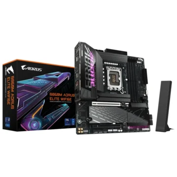 Placa Mãe Gigabyte B860M AORUS Elite Wi-Fi 6E Socket LGA 1851 DDR5 Intel B860
