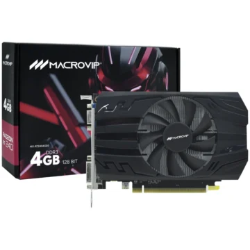 Placa de Vídeo Macrovip 4GB Radeon R7-240 DDR3 - MV-R72404GD3 667MHz 780MHz