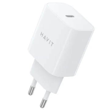 Carregador Tomada Havit UC12W USB-C 12W - Branco Padrão BR