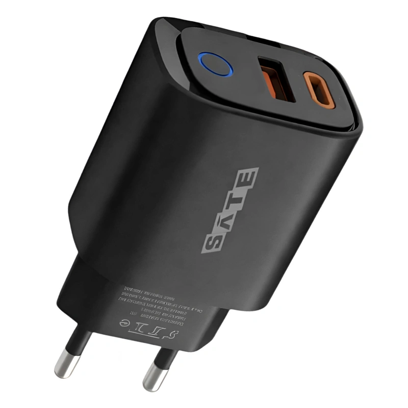 Carregador Tomada Satellite A-CC1204 USB USB-C 12W - Preto