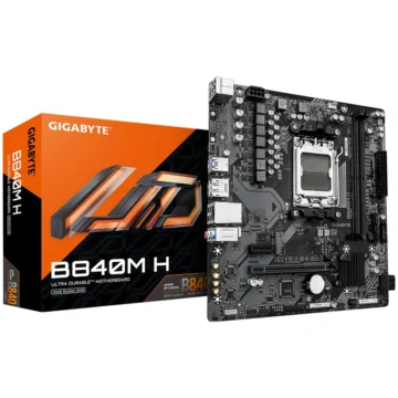 Placa Mãe Gigabyte B840M H Socket AM5 DDR5 AMD B840 4 DIMM DDR5 Micro ATX