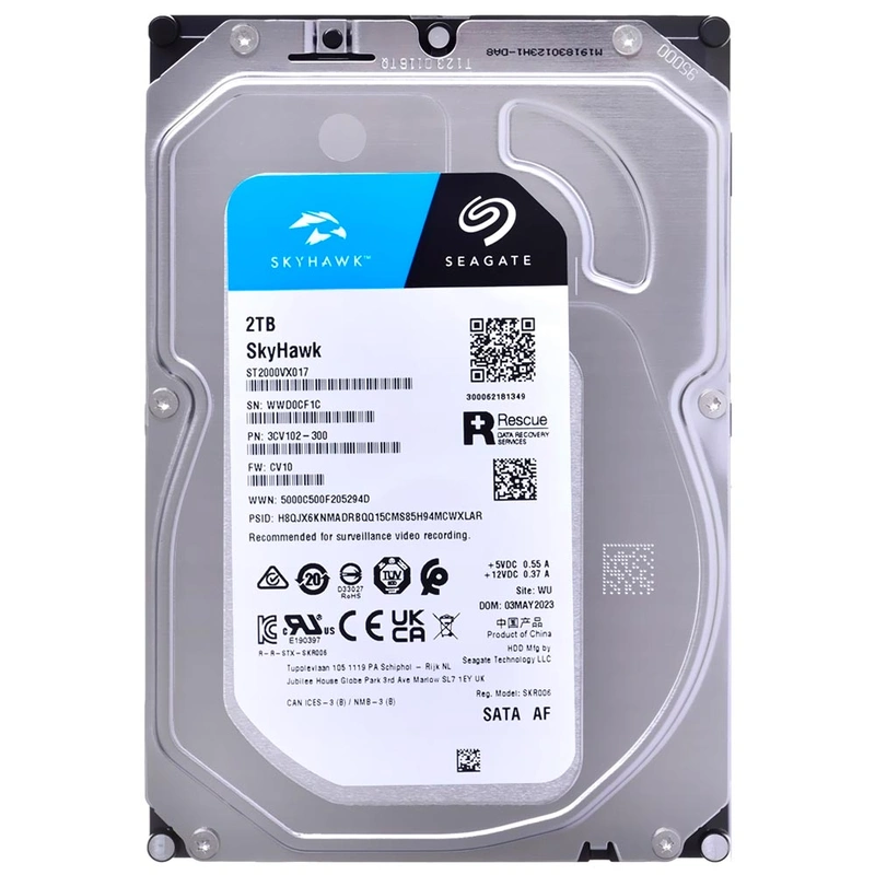HD Seagate 2TB SkyHawk Surveillance 3.5 SATA 3 - 6Gb/s ST2000VX017