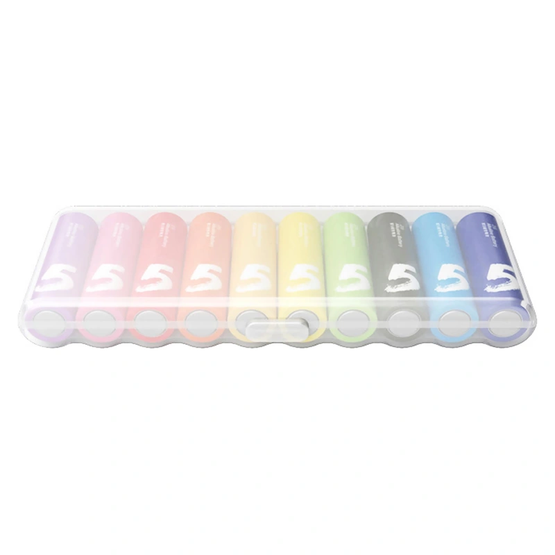 Pilhas Xiaomi Alkaline AA LR6 com 10 Pilhas - BHR5393GL Alkaline Rainbow LR6 (AA) - Imagem 3