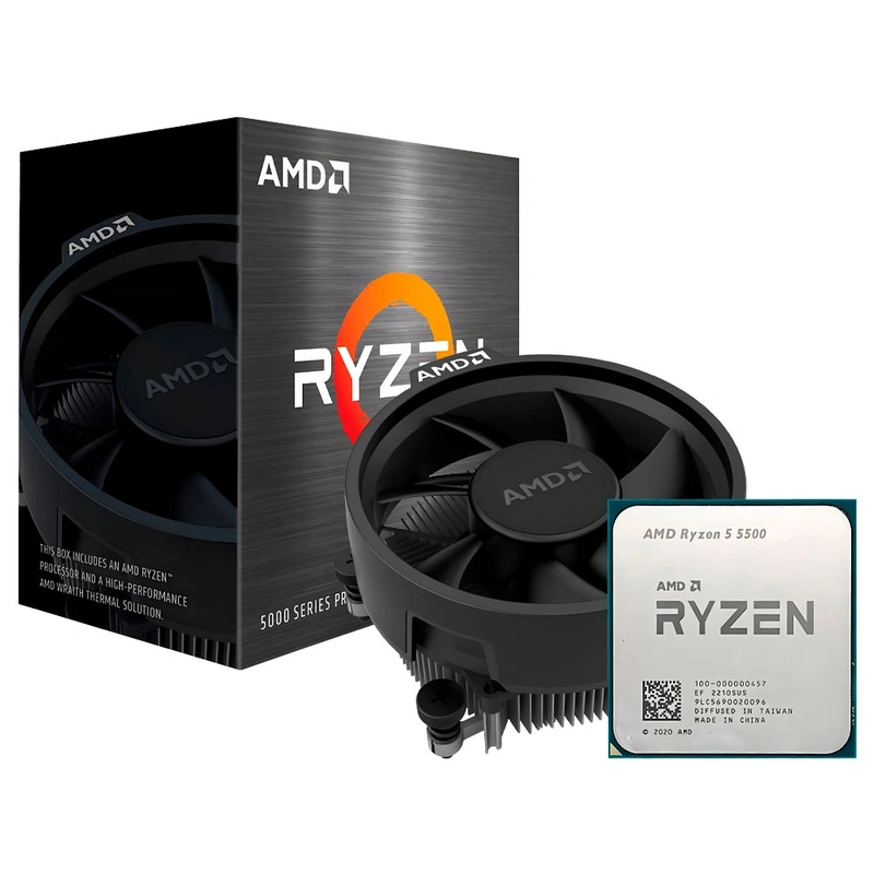 Processador AMD Ryzen 5 5500 Socket AM4 3.6GHz 19MB Até 4.2GHz