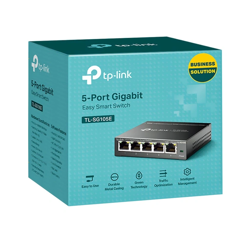 Hub Switch Tp-link TL-SG105E Easy Smart 5 Portas - 101001000Mbps - Imagem 3