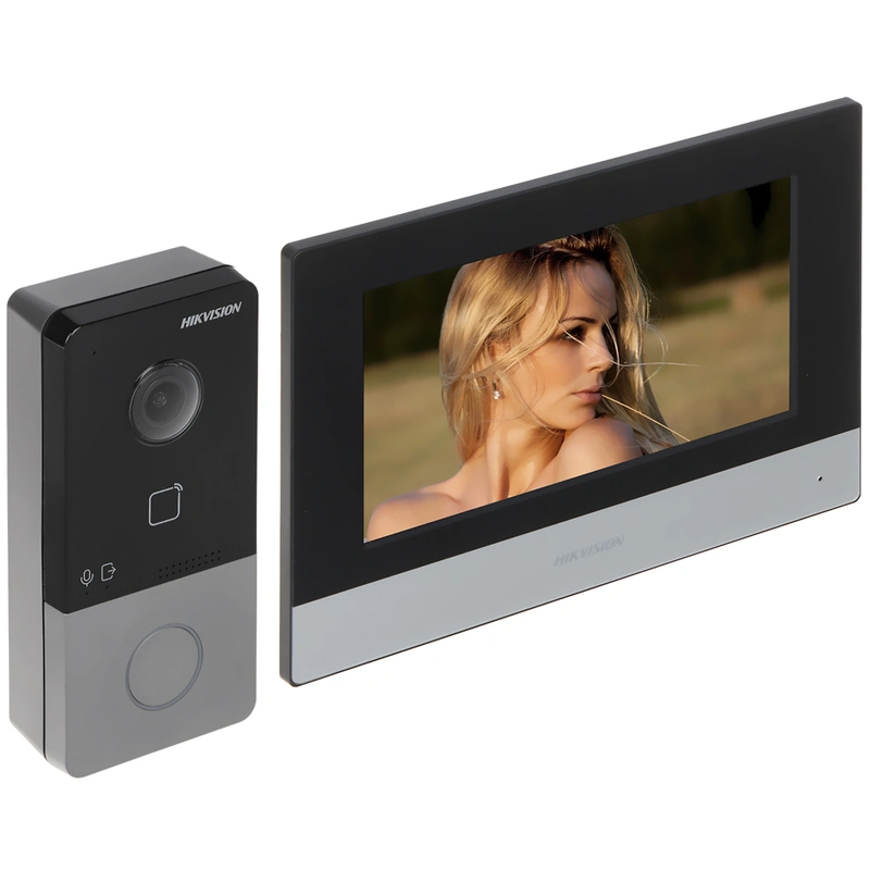Vídeo Porteiro Hikvision DS-KIS603-P(C) IP Tela Touch 7 - Imagem 2