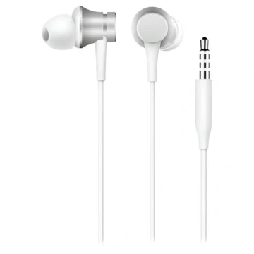 Fone de Ouvido Xiaomi Mi IN-EAR Basic Matte Com Fio - Prata (ZBW4355TY)