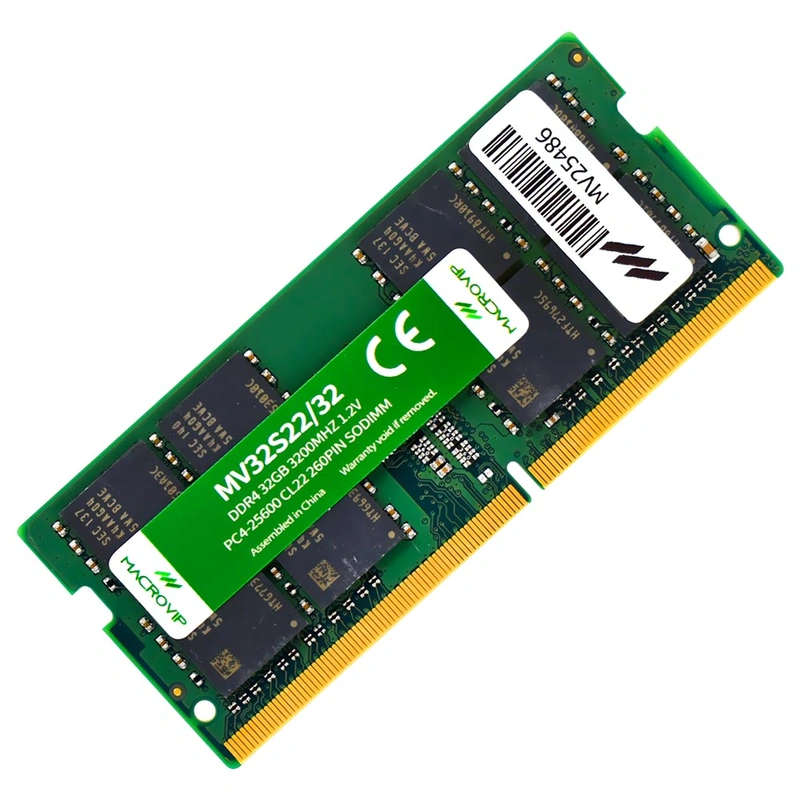 Memória RAM para Notebook Macrovip DDR4 32GB 3200MHz - MV32S2232 SODIMM - Imagem 2
