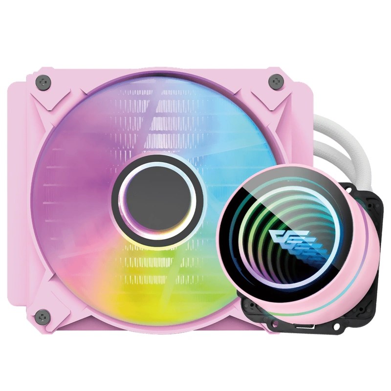 Water Cooler Para Processador darkFlash Twister DX-120 V2.6 120MM ARGB - Rosa