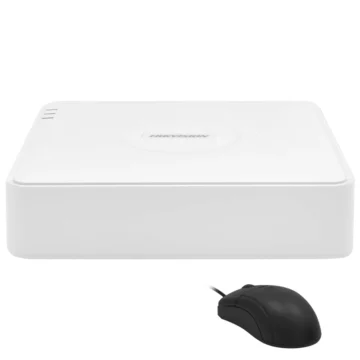 CCTV de Vigilância NVR Hikvision DS-7104NI-Q1 7100S HD 4CH 1080P - Branco + Mouse