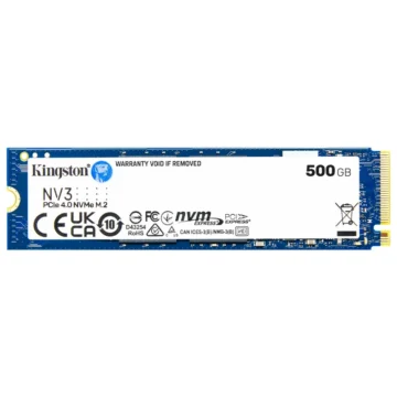 SSD Kingston M.2 500GB NV3 NVMe - SNV3S500G PCIe 4.0 x4