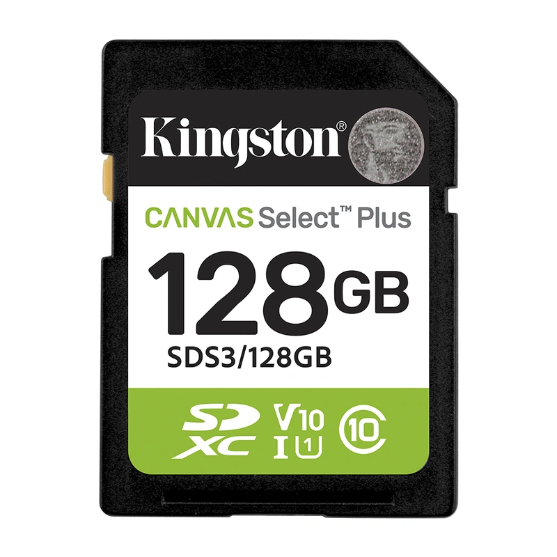 Cartão de Memória SD Kingston Canvas Select Plus C10 128GB - SDS3128GB