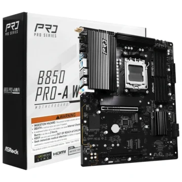 Placa Mãe ASRock B850 PRO-A Wi-Fi Socket AM5 DDR5 AMD B850 ATX Wi-Fi 6E