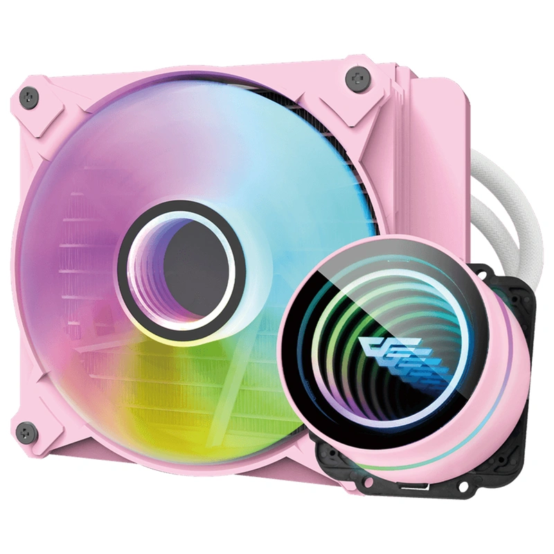 Water Cooler Para Processador darkFlash Twister DX-120 V2.6 120MM ARGB - Rosa - Imagem 2