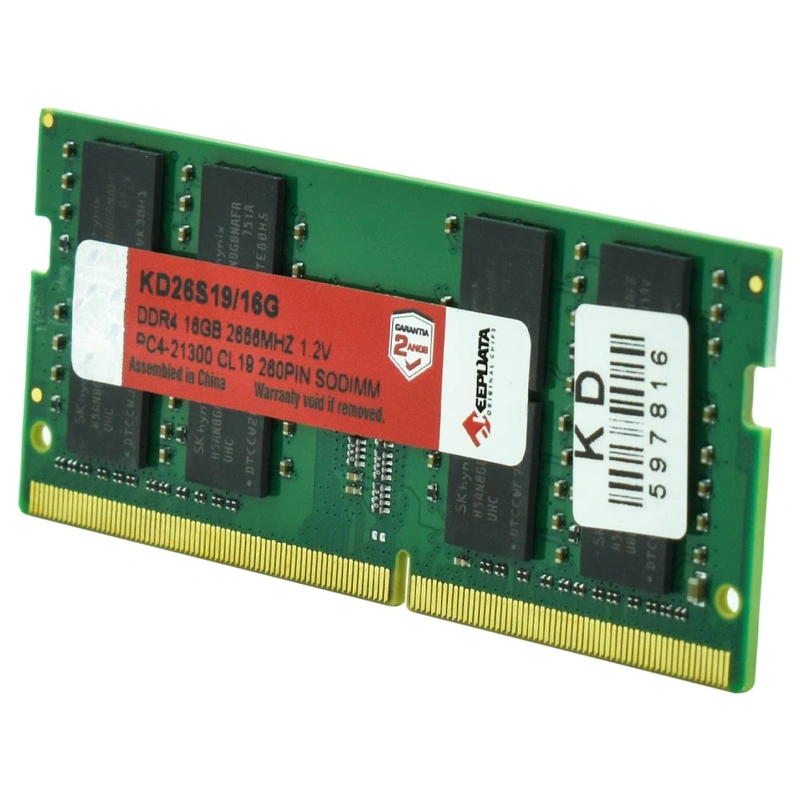 Memória RAM para Notebook Keepdata DDR4 16GB 2666MHz - KD26S1916G SODIMM - Imagem 2